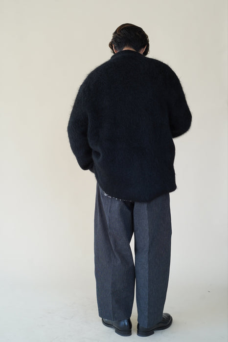 CRISTASEYA<br>MOROCCAN PYJAMA PANTS<br>in BLACK WITH WHITE STRIPES