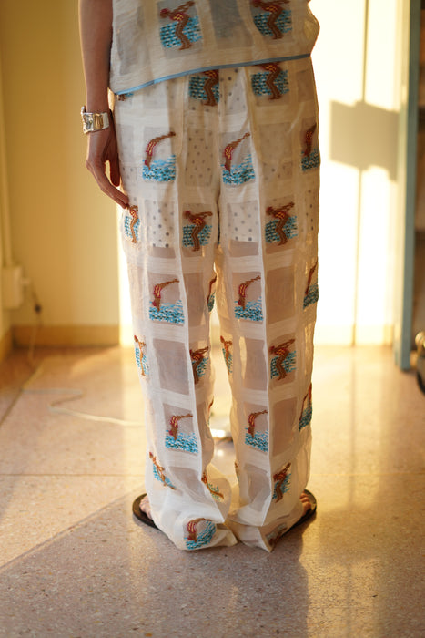 JONNLYNX<br>swimming girl pants<br>white