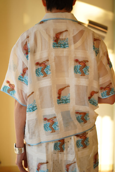 JONNLYNX<br>swimming girl shirts<br>white