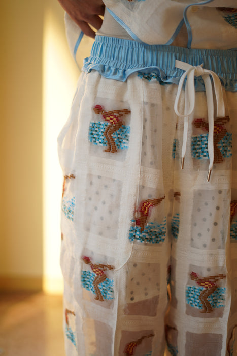 JONNLYNX<br>swimming girl pants<br>white