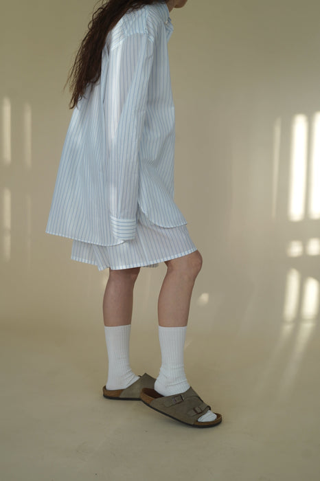 Salvatore Piccolo x CRISTASEYA<br>HANDMADE FRINGED MAO COLLAR SHIRT<br><br>SOLD OUT