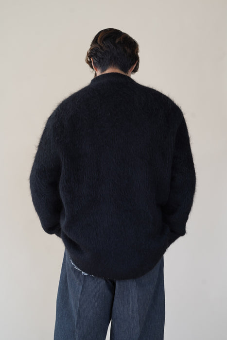 CRISTASEYA<br>VISONE MAXI SWEATER<br>in BLACK