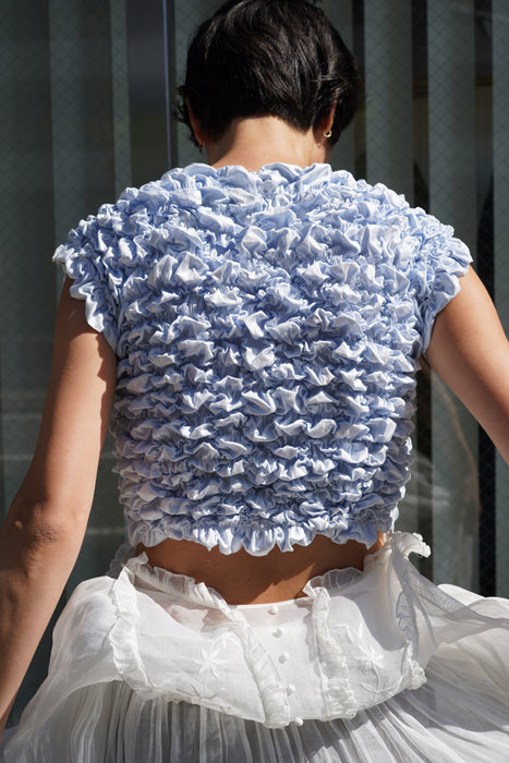SUPER YAYA<br>T-shirt Crushed Popcorn<br>BABY BLUE
