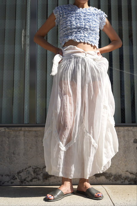 SUPER YAYA<br>T-shirt Crushed Popcorn<br>BABY BLUE