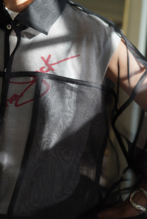 FUMIKA_UCHIDA<BR>ORGANZA OVER SHIRT