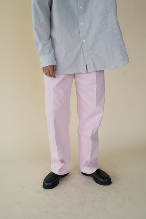 Salvatore Piccolo x CRISTASEYA<br>HANDMADE CLASSIC COLLAR SHIRT<br>in CREAM WITH BLUE CHECKS