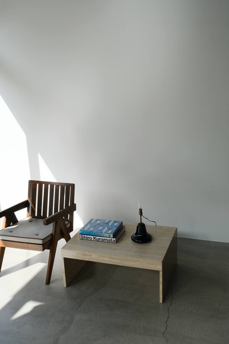VINTAGE TRAVERTINE TABLE<BR><BR>SOLD OUT