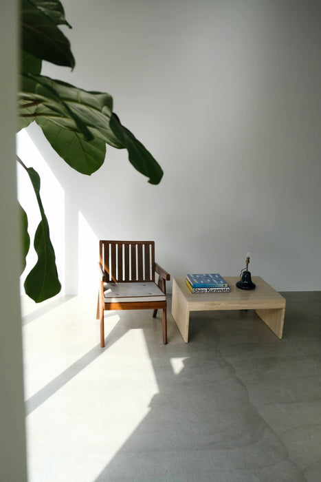 VINTAGE TRAVERTINE TABLE