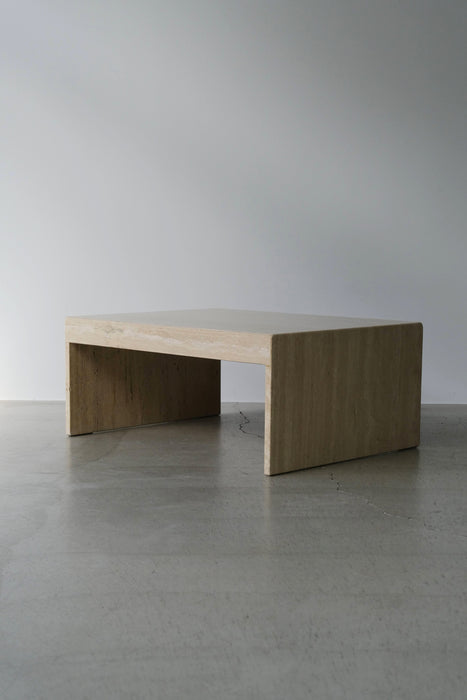 VINTAGE TRAVERTINE TABLE<BR><BR>SOLD OUT