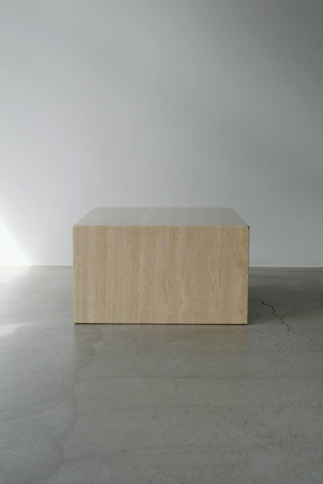 VINTAGE TRAVERTINE TABLE<BR><BR>SOLD OUT