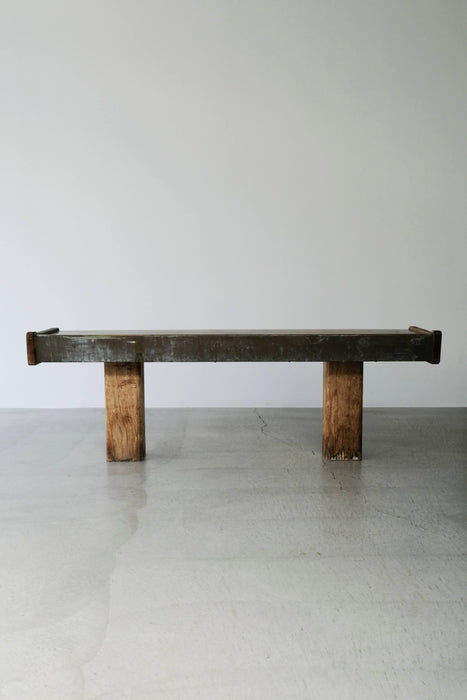 VINTAGE FRENCH BRASS BENCH<BR><BR>SOLD OUT