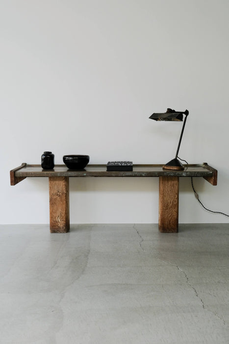 VINTAGE FRENCH BRASS BENCH<BR><BR>SOLD OUT