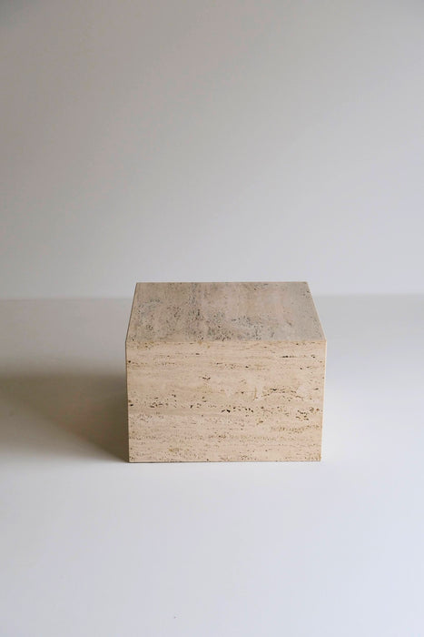 VINTAGE TRAVERTINE DISPLAY TABLE<BR>SAMLL AND MEDIUM