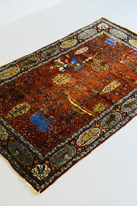 VINTAGE KERMAN RUG<BR><BR>SOLD OUT