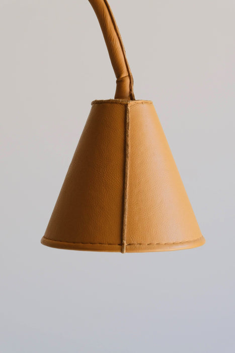VALENTI<BR>LEATHER FLOOR LAMP