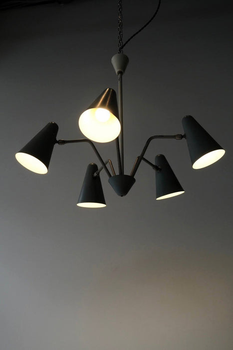 VINTAGE HANGING 5 LAMP<BR><BR>SOLD OUT