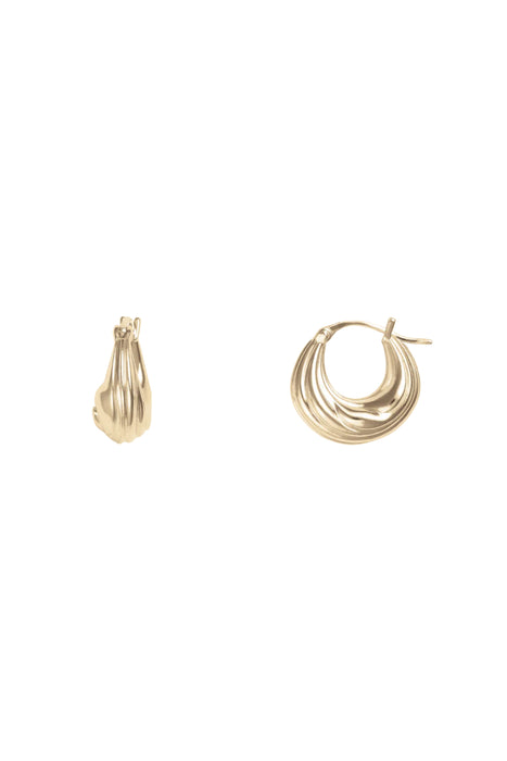 SAPIR BACHAR<br>GOLD MINI ETERNITY HOOPS