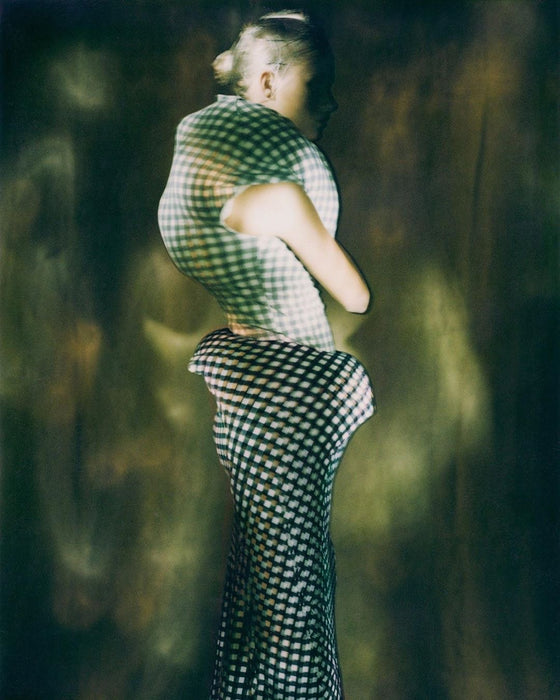 AD1996<BR>robe de chambre COMME des GARCONS<BR>GINGHAM CHECK ”Lumps and Bumps”DRESS