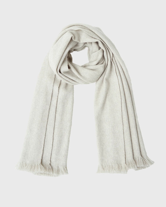 NORLHA<br>NOMAD CLASSIC SCARF<br>NATURAL YAK WHITE