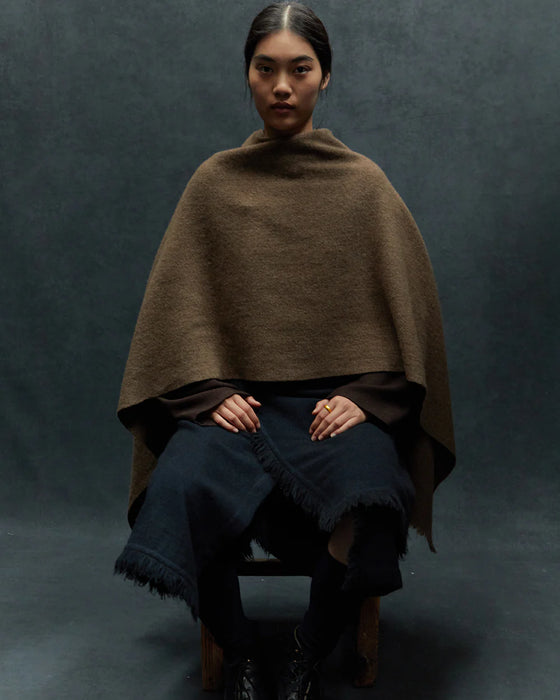 NORLHA<br>NOMAD NET BOILED SCARF<br>NATURAL YAK GOLDEN BROWN