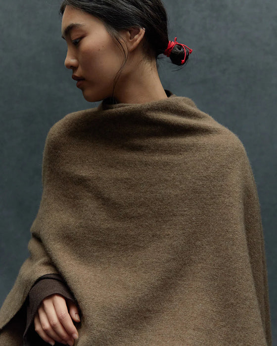 NORLHA<br>NOMAD NET BOILED SCARF<br>NATURAL YAK GOLDEN BROWN