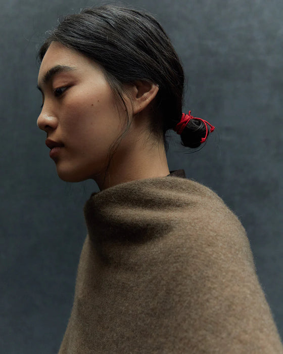 NORLHA<br>NOMAD NET BOILED SCARF<br>NATURAL YAK GOLDEN BROWN