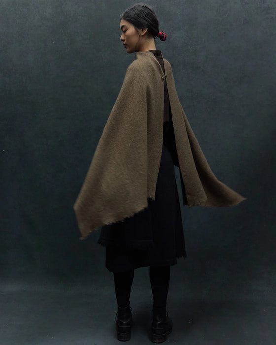 NORLHA<br>NOMAD NET BOILED SCARF<br>NATURAL YAK GOLDEN BROWN