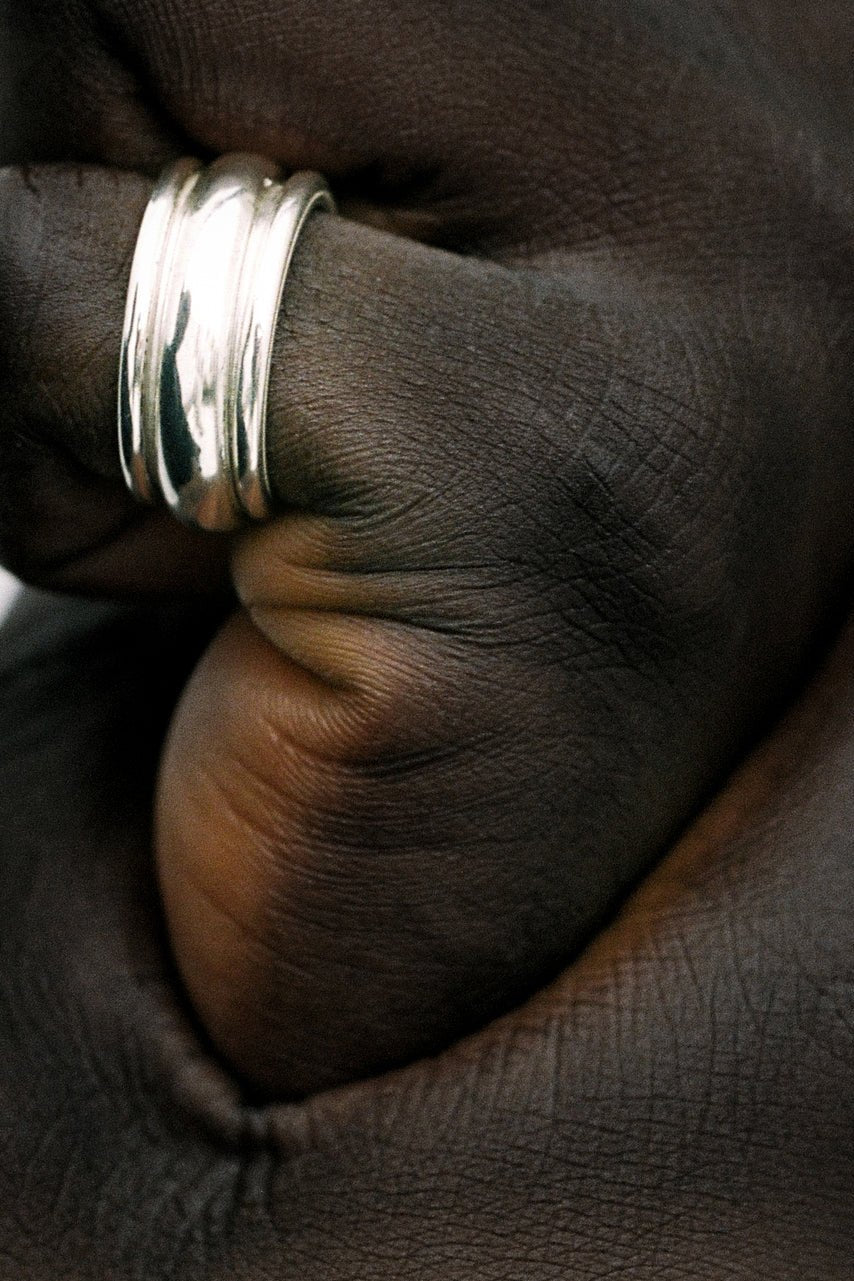 SAPIR BACHAR PLEAT RING – PORT