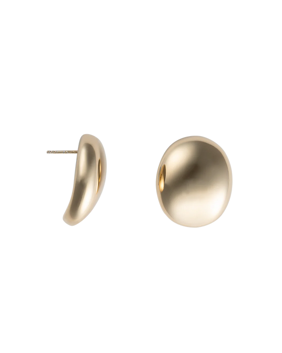SAPIR BACHAR<br>GOLD PEBBLE EARRIGS