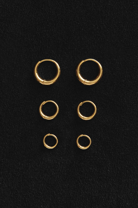 SOPHIE BUHAI<br>GOLD SMALL NOUVEAU HOOPS<br><br>SOLD OUT
