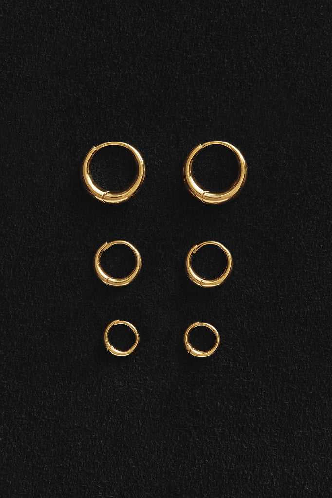 SOPHIE BUHAI GOLD SMALL NOUVEAU HOOPS – PORT