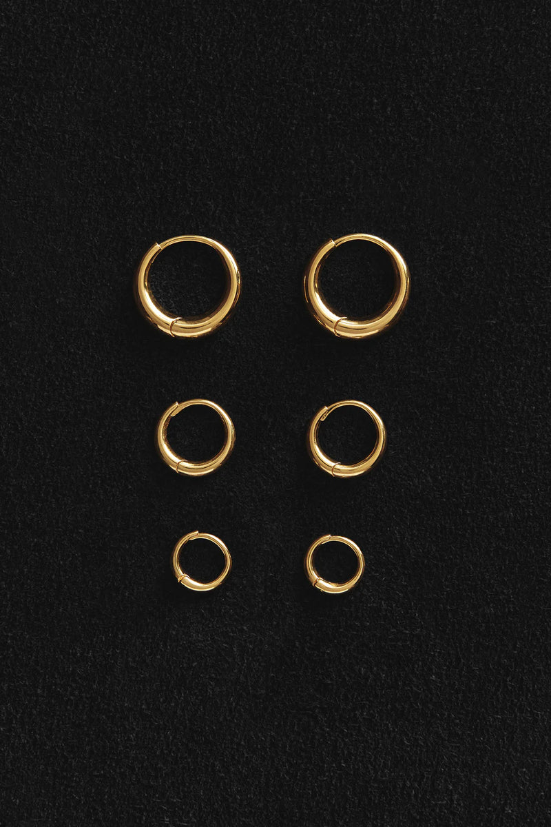 SOPHIE BUHAI GOLD SMALL NOUVEAU HOOPS – PORT