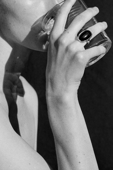 SOPHIE BUHAI<br>SCARAB RING IN ONYX