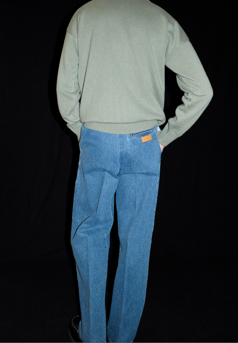 新品 Cristaseya Bleached Denim Trousers M | angeloawards.com