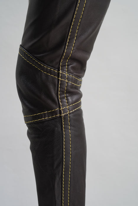 VINTAGE<BR>ANNE MARIE BERETTA<BR>STITCHED LEATHER PANTS<BR><BR>SOLD OUT