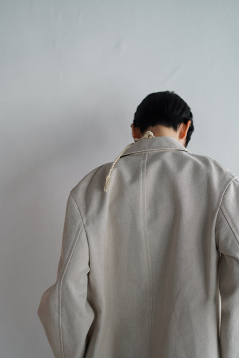 VINTAGE HERMES <br>COTTON ZIP UP CAR COAT<br><br>SOLD OUT