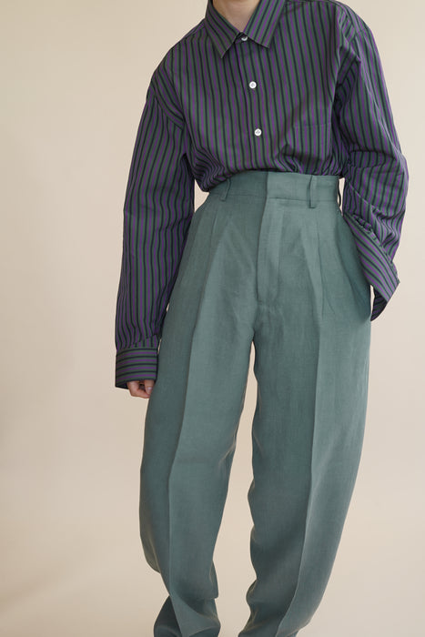 CRISTASEYA<br>DOUBLE PLEATED WIDE PANTS