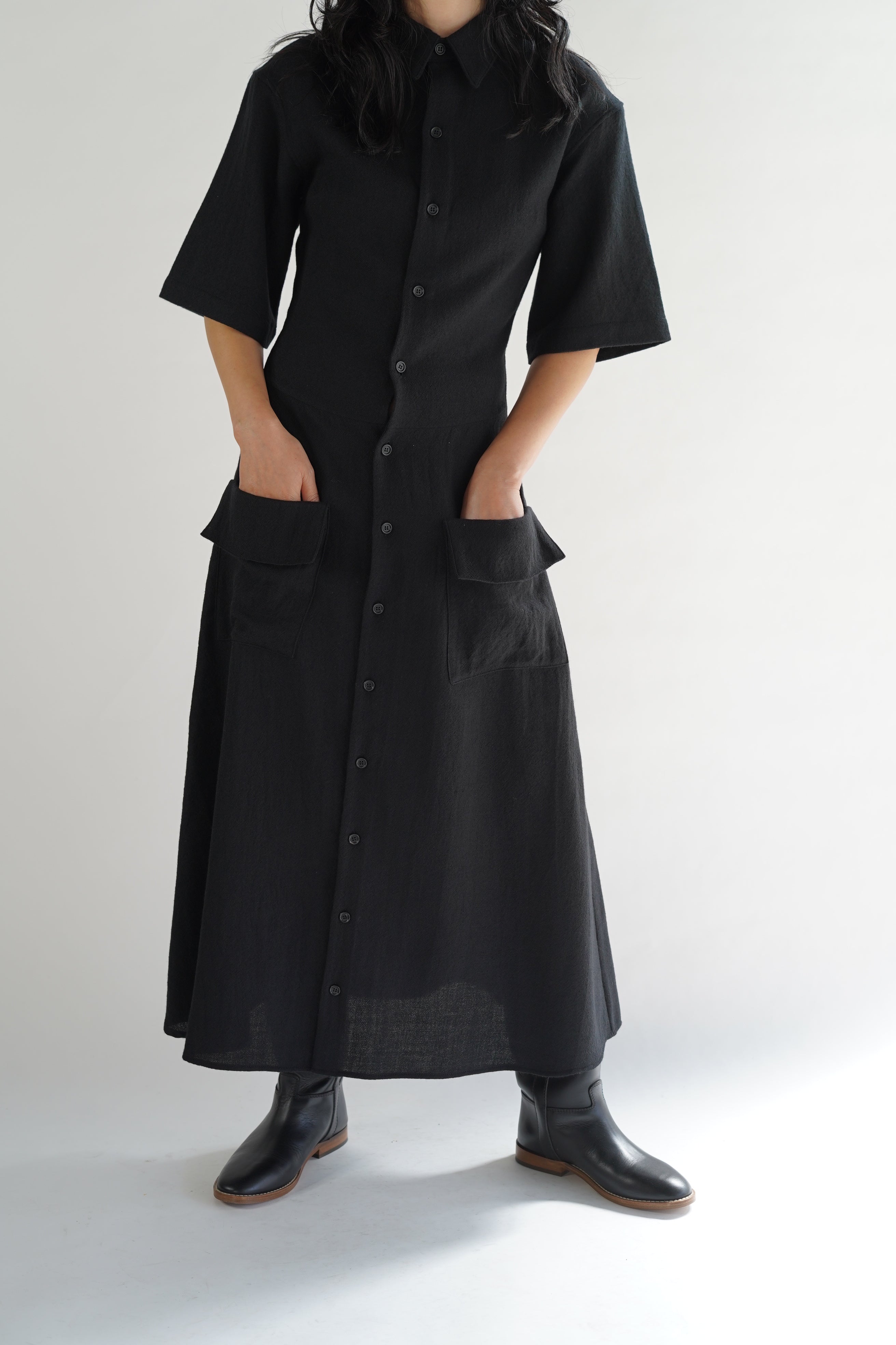 CRISTASEYA, POLO DRESS WITH MAXI POCKETS CRISTASEYA, POLO DRESS WITH MAXI POCKETS