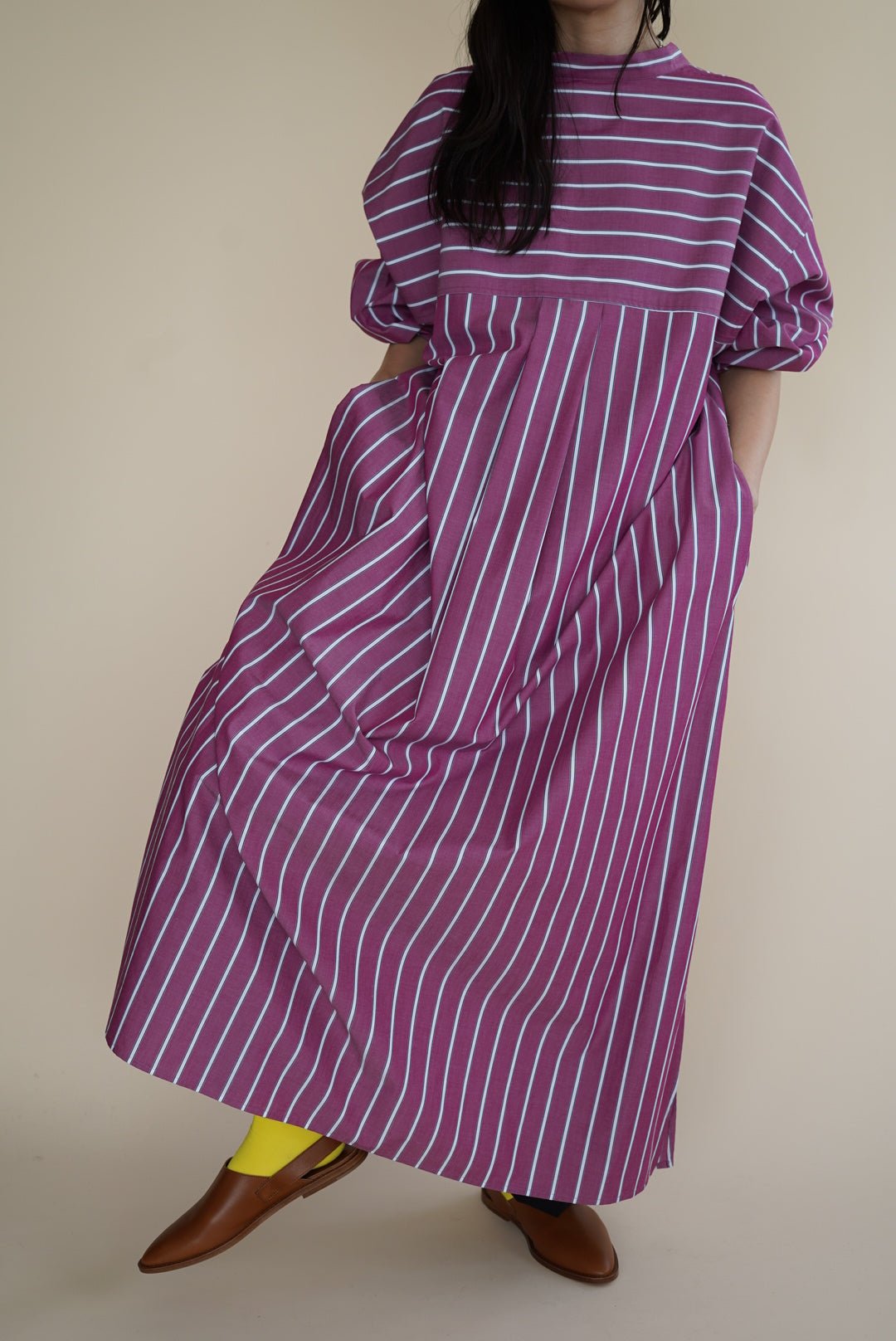 CRISTASEYA, SHIRT DRESS WITH GATHERED SLEEVES CRISTASEYA, SHIRT DRESS WITH GATHERED SLEEVES