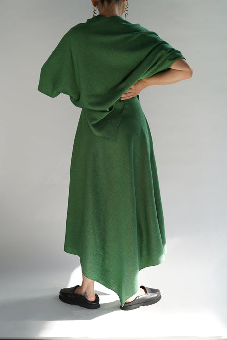 CRISTASEYA<br>DIAMANTE SKIRT<br>in GREEN