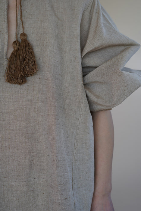 CRISTASEYA<br>HANDWOVEN FOLK DRESS WITH PIBIONES