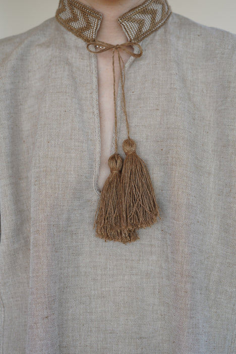 CRISTASEYA<br>HANDWOVEN FOLK DRESS WITH PIBIONES